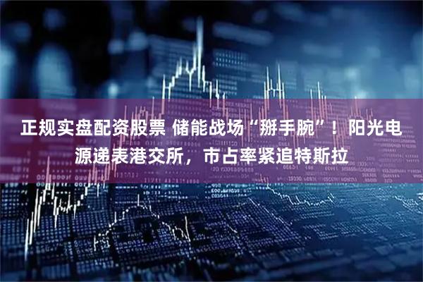 正规实盘配资股票 储能战场“掰手腕”！阳光电源递表港交所，市占率紧追特斯拉
