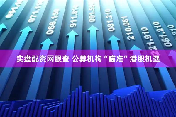实盘配资网眼查 公募机构“瞄准”港股机遇